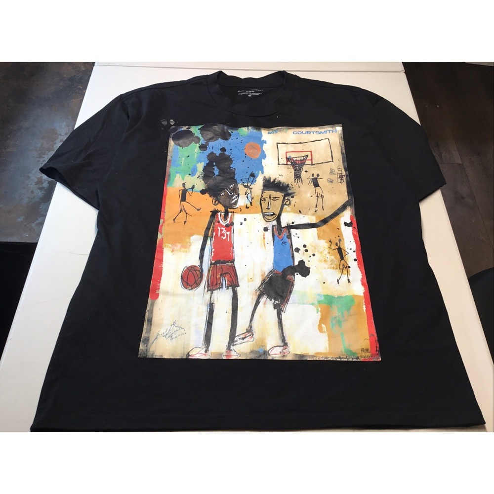 Courtsmith XL Black Art Tee Drop #10 Boxy Oversized Fit Cotton